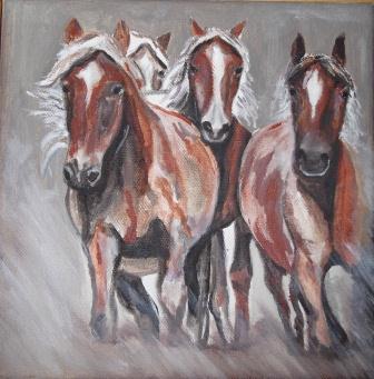 Chevaux en course