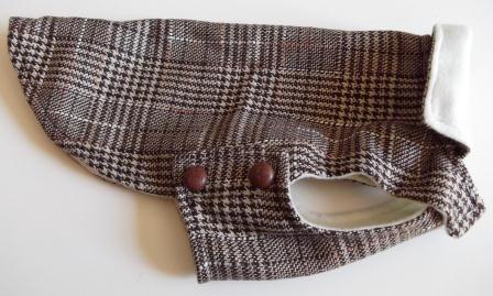 manteau de chien en tweed 